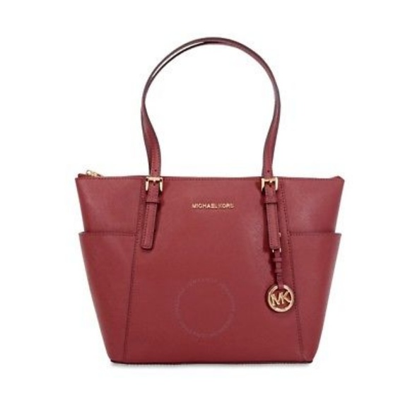 MICHAEL Michael Kors Handbags - MICHAEL KORS JET SET Large TOTE CHERRY  Bags New